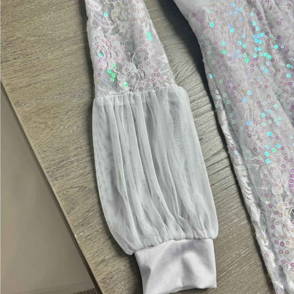 Revolution White Lace Dance Costume